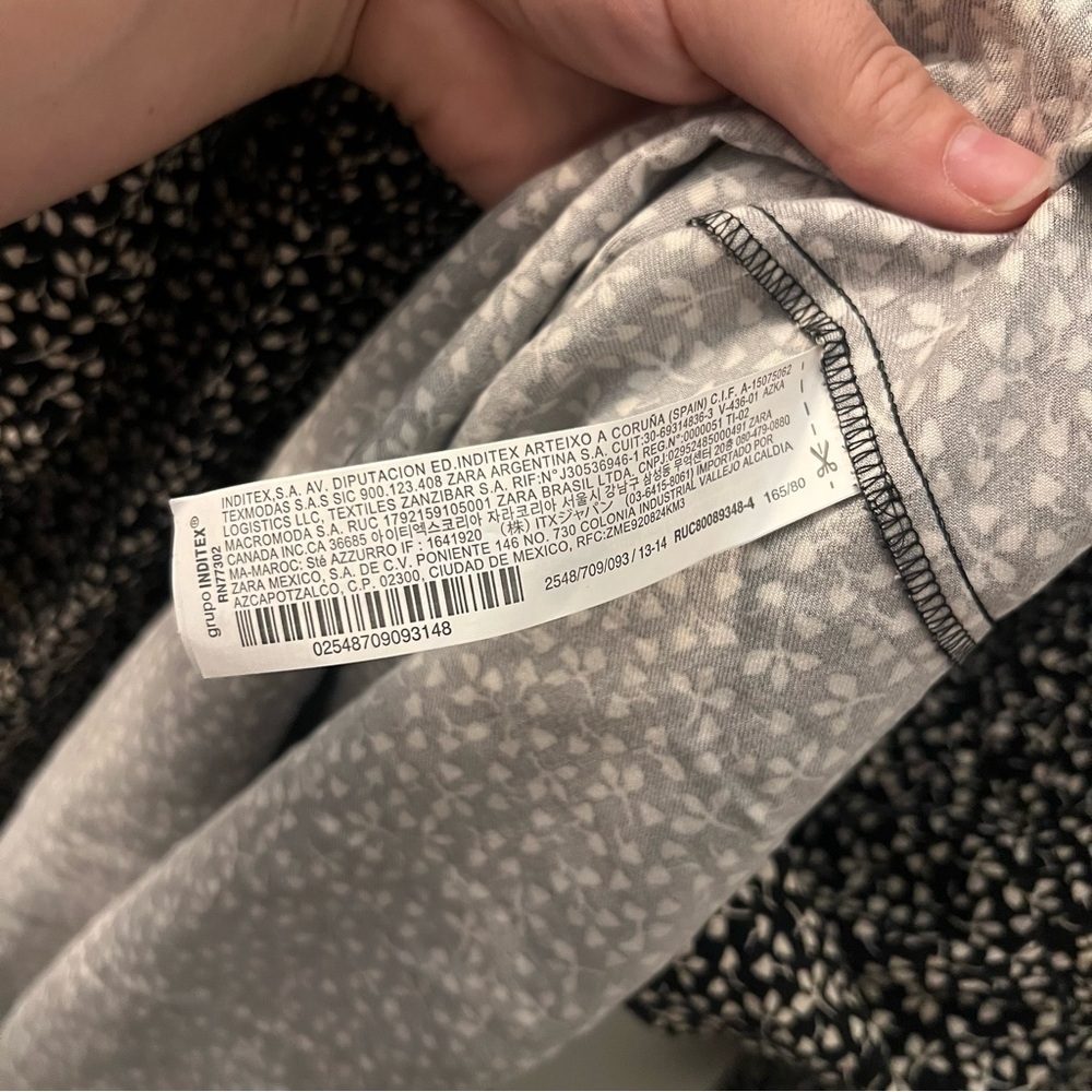 Zara LEAF PRINT DRESS - Junior or Petite - Zara size 13-14 cm 164 - Picture 6 of 11
